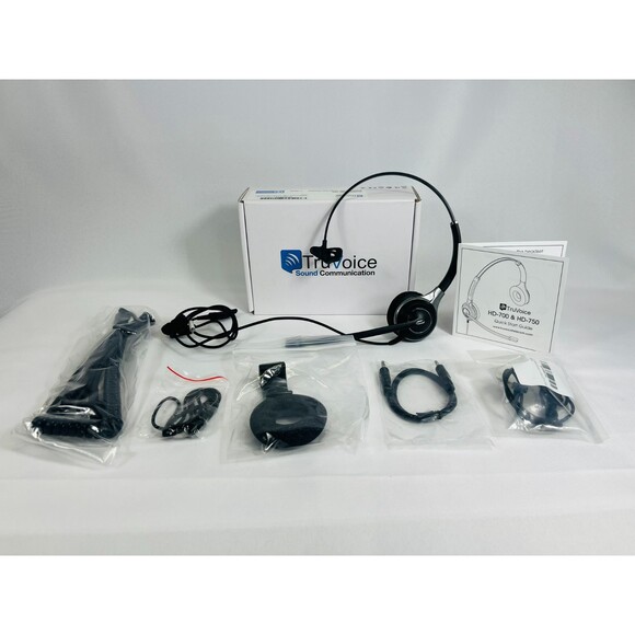 TruVoice HD-700 Premium Noise Canceling Wired Headset - Picture 1 of 7